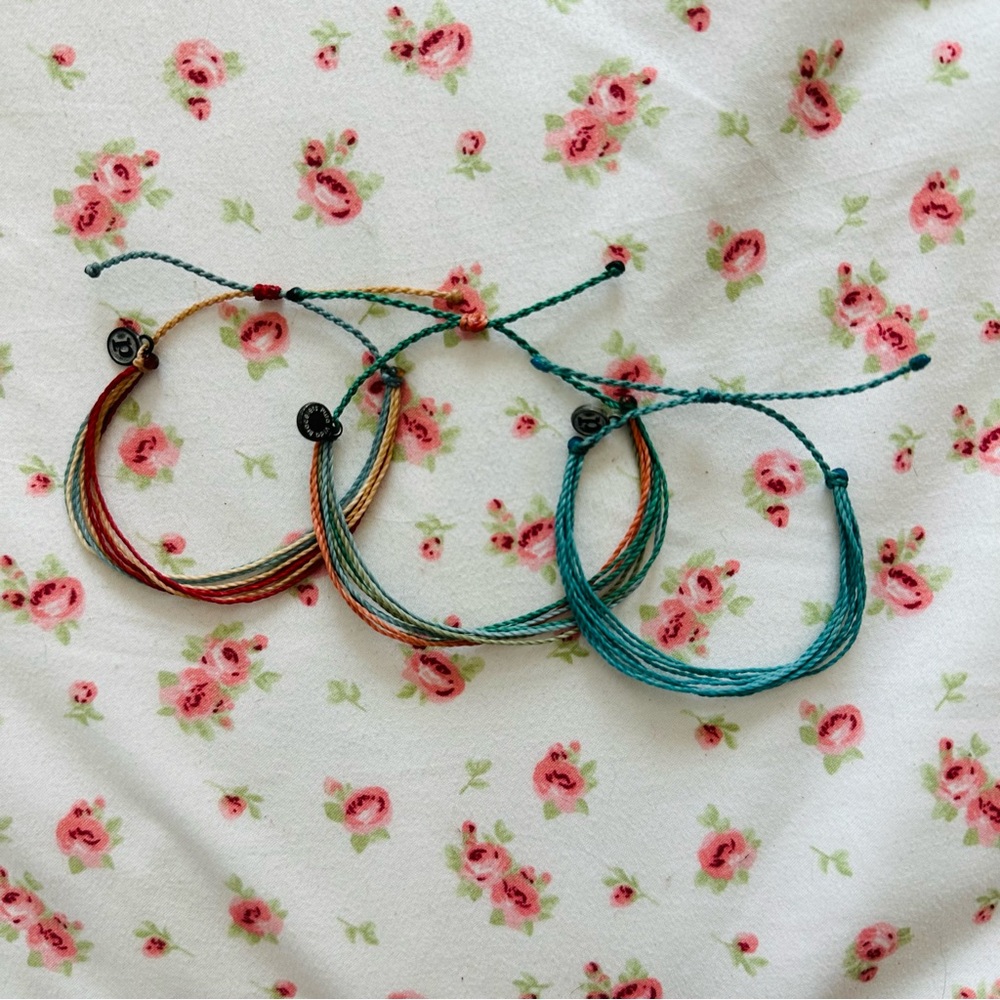 three pura vida bracelets